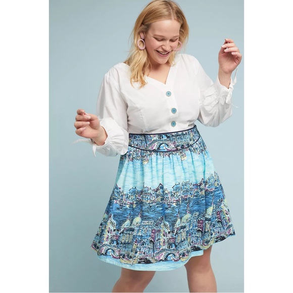 Anthropologie Colloquial A-Line Skirt NWT SZ 18W - Picture 2 of 16